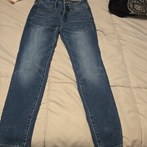 American Eagle Outfitters Women's Dark Blue Skinny Jeans